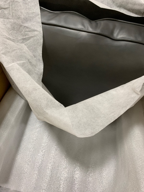 Photo 1 of Lexicon Berenson Faux Leather Upholstered Push Back Recliner in Gray Color