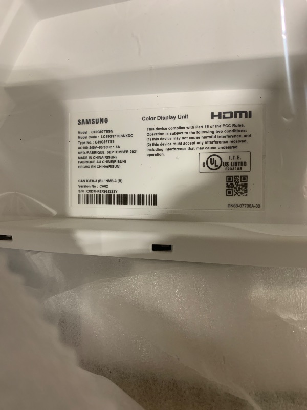 Photo 1 of Samsung - 49" Odyssey 1000R Curved Dual QHD 240Hz 1ms FreeSync Gaming Monitor with HDR1000 (HDMI x2, DP, USB) - Black