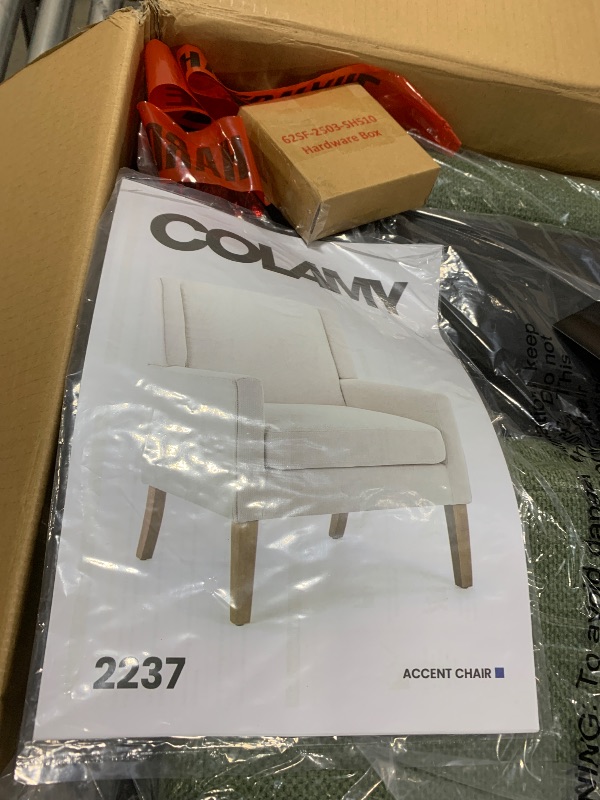 Photo 1 of COLAMY Modern Wingback Living Room Chair, Upholstered Fabric Accent Armchair, Single Sofa Chair with Lounge Seat and Wood Legs for Bedroom/Office/Reading Spaces, Green