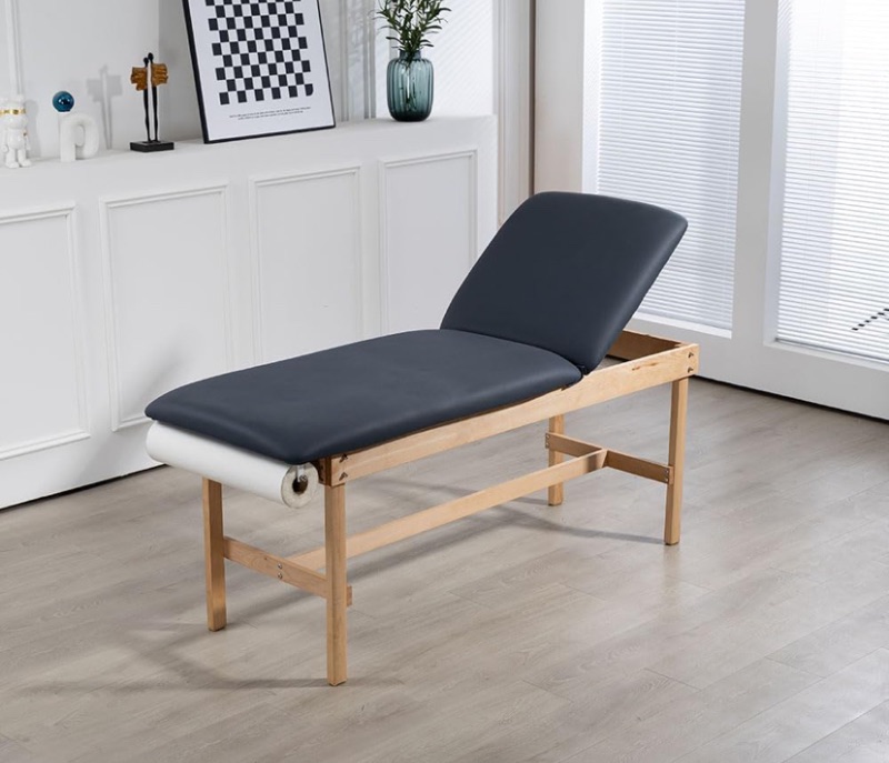 Photo 1 of Carenovo 27.5" Adjustable backrest Medical Treatment exam Table for Spa Clinic Hospital (Blue)