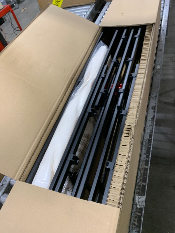 Photo 1 of Amazon Basics Smart Box Spring Bed Base, 9-Inch Height Mattress Foundation, Tool-Free Easy Assembly, Cal King, 83"L x 71"W x 9"H, White