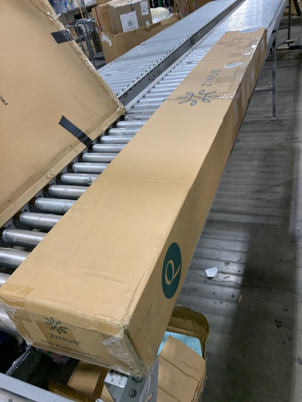 Photo 1 of Zinus Arnav Metal Platform Bed Frame, Wood Slat Support, No Box Spring Needed, Easy Assembly, White, Queen