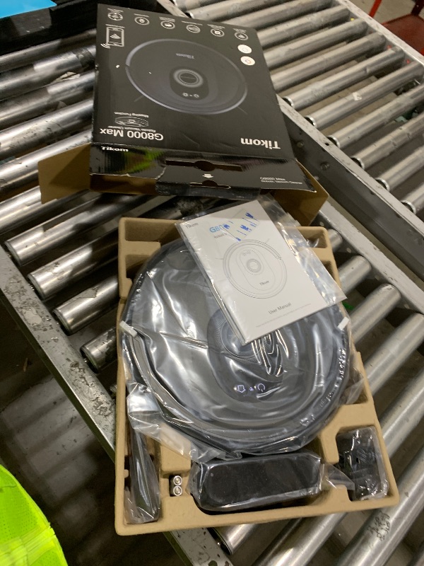 Photo 1 of Tikom Robot Vacuum and Mop Combo, 5000Pa Robotic Vacuum Cleaner, 150 Min Max, App & Remote Control, Ideal for Hard Floor, Carpet, Pet Hair, Self-Charge(G8000 Max)