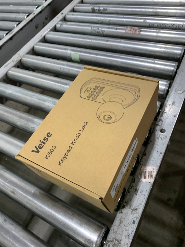 Photo 1 of Veise Keypad Door Knob Lock, Keyless Entry Digital Lock with Handle, Electronic Knob for Front Door & Bedroom, Easy Installation, Auto-Locking, Passage Mode, Satin Nickel