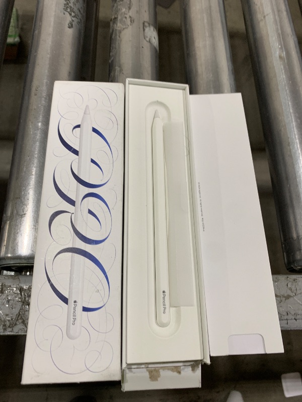Photo 1 of Apple Pencil Pro: Latest Model - Device Compatibility Check Required - Pixel-Perfect Precision, Tilt and Pressure Sensitivity, Perfect for Note-Taking, Drawing, and Art. Charges and Pairs Magnetically