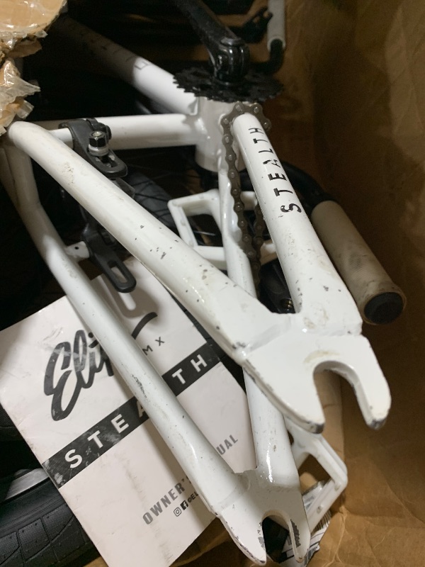 Photo 1 of Elite BMX Freestyle Bike, Durable Steel Frame, Available in 16", 18", and 20" Sizes. New Sizes 26" and 29" BMX Bicycles. (White, 20")