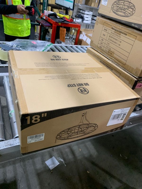 Photo 1 of ZMISHIBO Outdoor Ceiling Fans with Light for Patios, Waterproof Gazebo Fan with Remote Control Smart App,3CCT Dimmable,Plug in Caged Ceiling Fan with Pull Chain for Porch Pergola Canopy,Brown