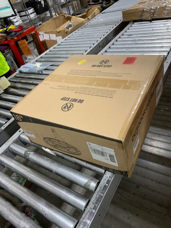 Photo 1 of ZMISHIBO Outdoor Ceiling Fans with Light for Patios,Waterproof Gazebo Fan with Remote Control Smart App,3CCT Dimmable,Plug in Caged Ceiling Fan with Pull Chain for Porch Pergola,Black