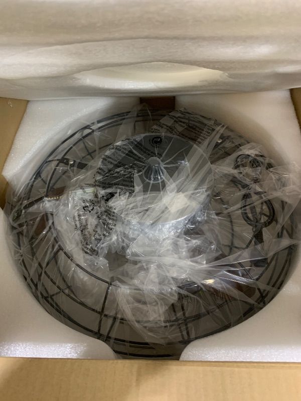 Photo 1 of ZMISHIBO Outdoor Ceiling Fans with Light for Patios, Waterproof Gazebo Fan with Remote Control Smart App,3CCT Dimmable,Plug in Caged Ceiling Fan with Pull Chain for Porch Pergola Canopy,Brown