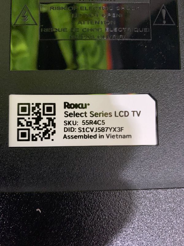Photo 1 of Roku Smart TV 2025 – 55-Inch Select Series, 4K HDR TV – Roku TV with Enhanced Voice Remote – Flat Screen LED Television with Wi-Fi for Streaming Live Local News, Sports, Family Entertainment