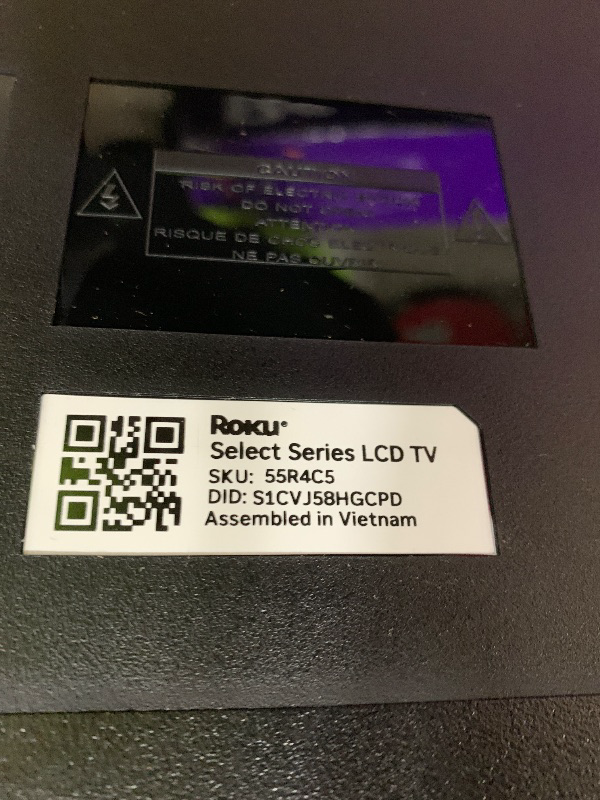 Photo 1 of Roku Smart TV 2025 – 55-Inch Select Series, 4K HDR TV – Roku TV with Enhanced Voice Remote – Flat Screen LED Television with Wi-Fi for Streaming Live Local News, Sports, Family Entertainment