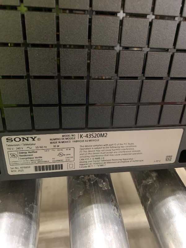 Photo 1 of Sony BRAVIA 2 II 43 Inch 4K Ultra HD LED Smart TV with Google TV 