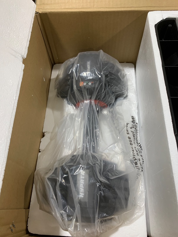 Photo 1 of HYPATA 25 lbs Pair Adjustable Dumbbell Set, Fast Adjust Weight with Tray Suitable, Adjustable Dumbbells for Full Body Workout