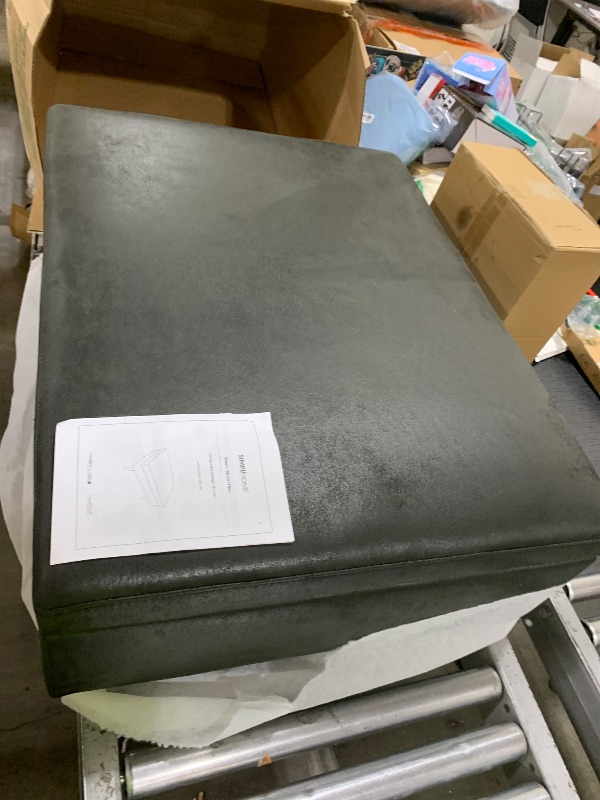 Photo 1 of Simpli Home Owen Coffee Table Storage Ottoman in Distressed