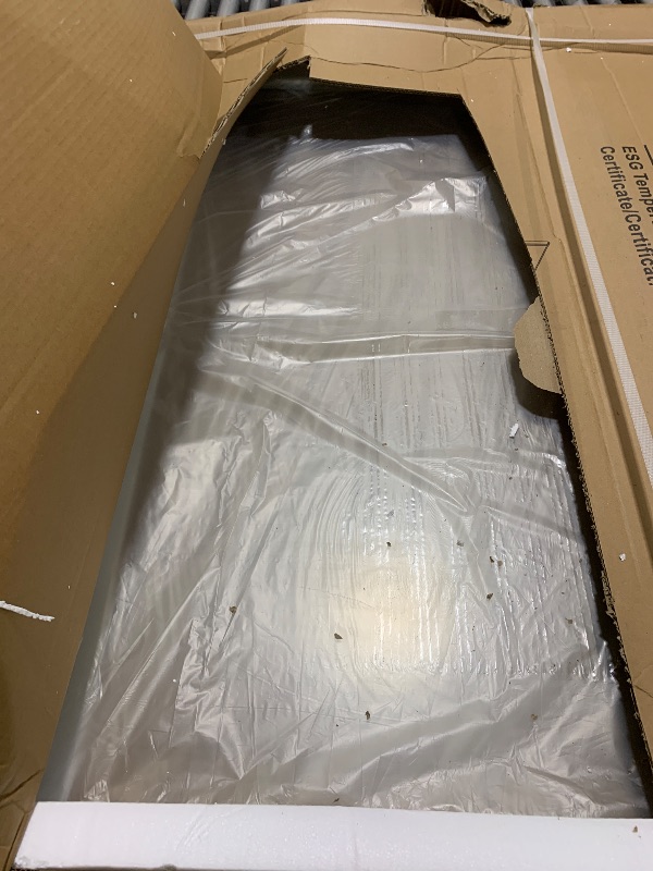 Photo 1 of JUST GLASS****************** 48"×74" Fixed Glass Shower Panel, Bathroom Shower Doors 5/16"(8mm) Thick Clear Tempered Glass Panel, Chrome Silver Frameless Shower Door