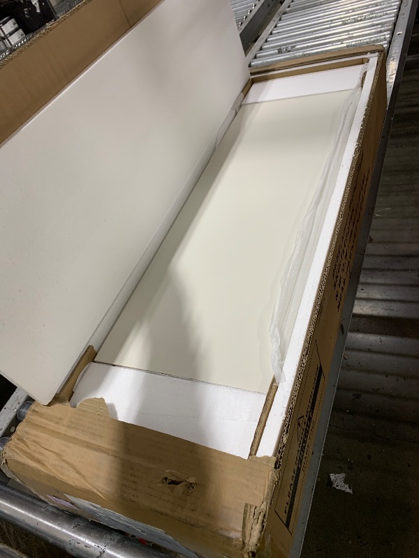 Photo 1 of MXARLTR 71'' Tall Storage Cabinet, Slim Bathroom Oragnizer, Freestanding Narrow Floor Linen Cabinet with Fluted Doors for Bathroom Living Room Kitchen (Cream White)