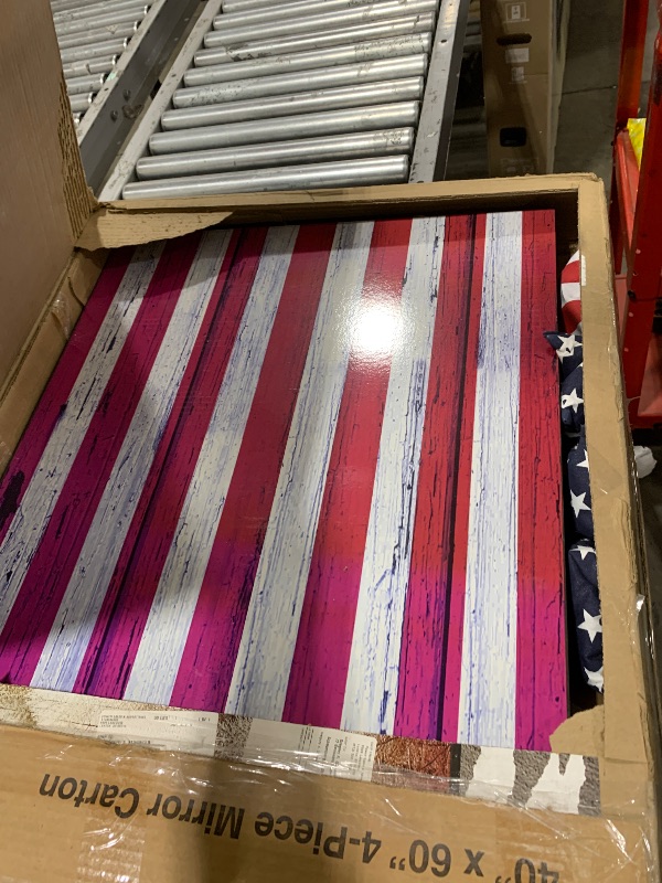 Photo 1 of American Flag Themed Cornhole Board Set