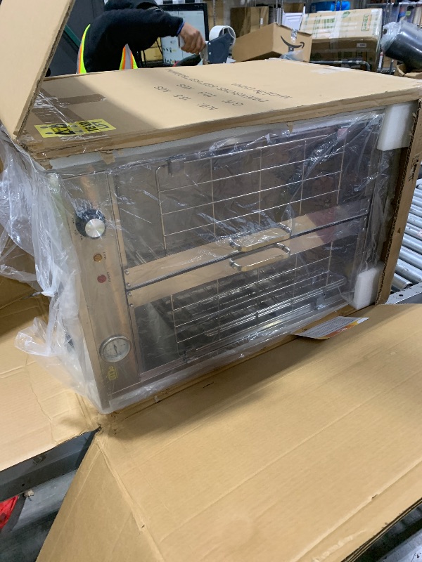 Photo 1 of 5-Shelf Electric Catering Hot Box Food Warmer Accommodating up to (10) 15" Pizza Boxes, Countertop Heated Holding Cabinet for Pretzels, Warming Machine for Home Commercial Use, 120V 600W