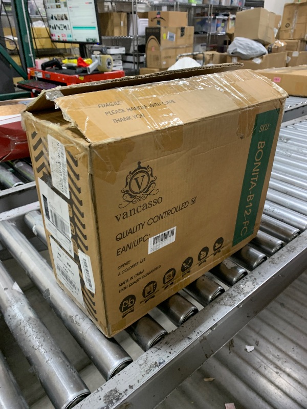 Photo 1 of vancasso Bonita Blue Dinnerware Sets, Plates and Bowls Set for 4, 12 Pieces Stoneware Dinnerware Set, Dishwasher and Microwave Safe