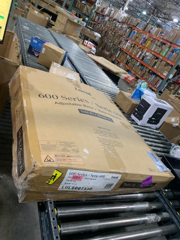 Photo 1 of Lucid L600 Adjustable Bed Base Frame - Twin XL - Zero Gravity - Bluetooth - Companion App - Head and Foot Incline - Interactive Dual Massage - Under Bed Lighting - Wireless Remote - Dual USB Ports