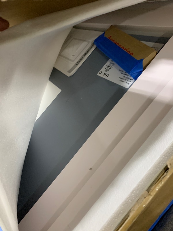 Photo 1 of LOAAO 55X36 LED Bathroom Mirror with Lights, Anti-Fog, Dimmable, Backlit + Front Lit, Lighted Bathroom Vanity Mirror for Wall, Memory Function, Tempered Glass, ETL Listed