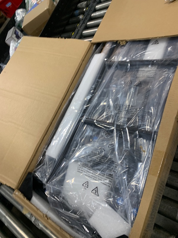 Photo 1 of Amazon Basics Twin Daybed and Trundle Bed Frame Set, Easy Assembly, Space Saving, Steel Slat Support, Black, 77.3 x 40 x 35.4 in