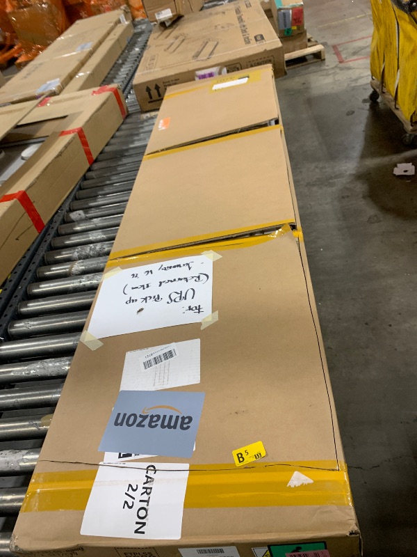 Photo 1 of ModFusion 4.61×2.65×6.32 ft Plastic Storage Shed with Window, Floor, 65 Cu.ft Portable Resin Upright Vertical Garage Organizer, Outdoor Trash Can, Gray