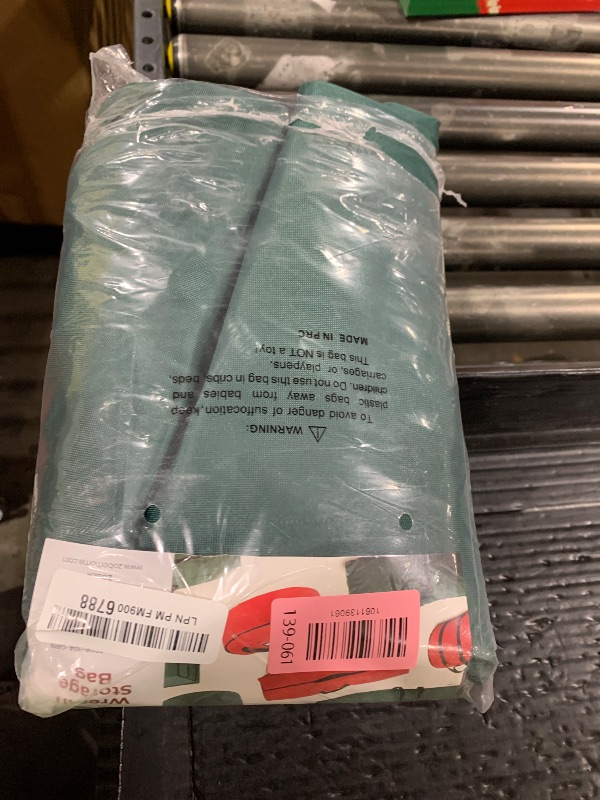 Photo 1 of ZOBER 2 Pack Oxford Christmas Wreath Storage Container 36 Inch - Wreath Bag for Artificial Wreaths Box - Waterproof Fabric, Dual Zippered Wreaths Storage Bag With Strong Durable Handles - Green