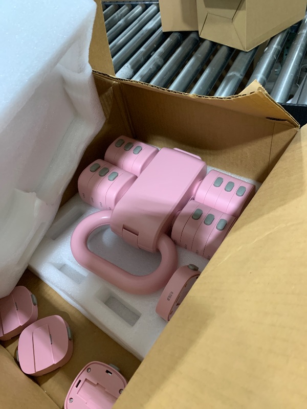 Photo 1 of Nimsqury 2-in-1 Adjustable Dumbbell Set, Upgraded 4 Levels Hand Weights for Women Men, Each 2.2/3.3/4.4/5.5lb, Convertible Weights Dumbbells and Kettlebell Set for Home Gym Exercise & Fitness