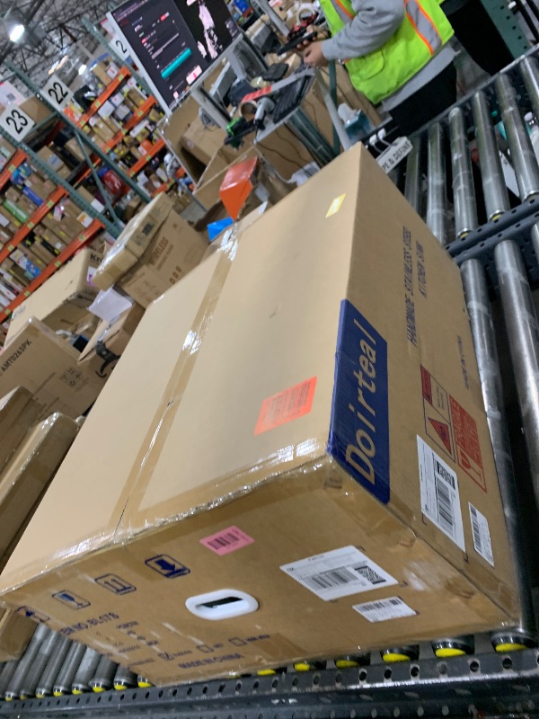 Photo 1 of Doirteal 25x22 Inch Drop-in Workstation Kitchen Sink | 16 Gauge Nano Black T304 Stainless Steel | 25x22x10 Topmount Sink with Mahogany Cutting Board, Colander & Drying Rack Set