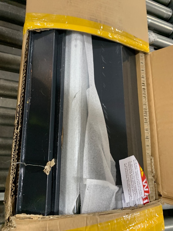 Photo 1 of Patiowell 5x3 Plastic Outdoor Storage Shed with Lockable Door, Dark Gray