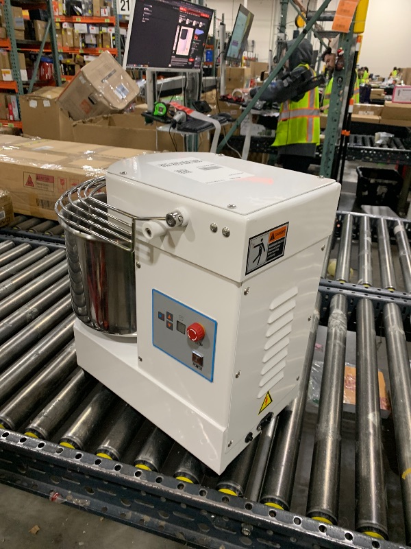 Photo 1 of Garvee 10.5 Qt Commercial Food Mixer. 650W Dual Rotation Dough Kneading Machine with Touchscreen Timer. Stainless Steel Bowl and Safety Shield for Bakeries and Restaurants??
