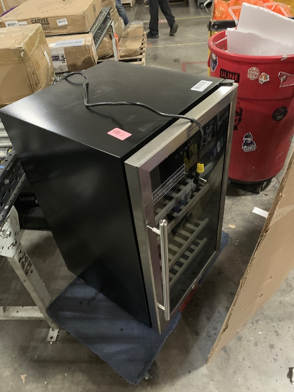 Photo 1 of FOVOMI Wine Fridge,52-bottle Wine Cooler Refrigerators Freestanding Wine Refrigerator,(Bordeaux 750ml) Dual Zone Compressor Wine Chiller