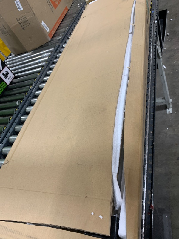 Photo 1 of MISSING HARDWARE AND PARTS*****************************YITAHOME TV Stand for 65/55 Inch TV, Farmhouse Entertainment Center with Storage, Power Outlets and Open Shelf, Media Console TV Cabinet for Living Room, Grey White & Grey Wash