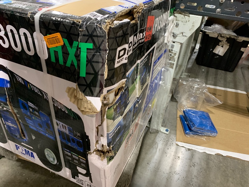 Photo 1 of DuroMax XP13000HXT 13,000-Watt 500cc Tri Fuel Gas Propane Natural Gas Portable Generator with CO Alert, Black/Blue