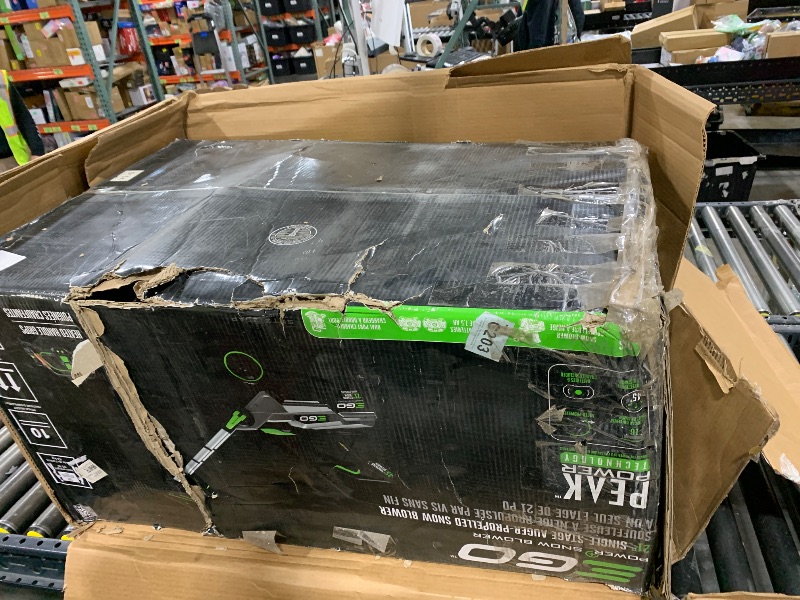 Photo 1 of EGO Power+ 21" Electric Snow Blower, Cordless Auger-Propelled, Includes (2) 56 V 7.5Ah Batteries and Dual Port Charger - SNT2125AP