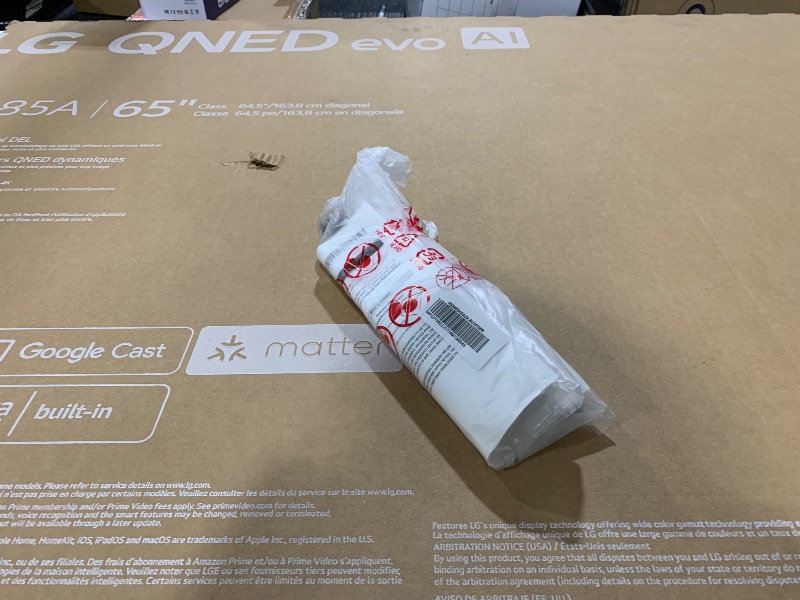 Photo 1 of LG 65-Inch Class QNED AI 4K QNED85A Series Smart TV w/AI Picture, AI Sound, HDR10, AI Super Upscaling 4K, Filmmaker Mode, Wow Orchestra, Alexa Built-in (65QNED85AUA, 2025)