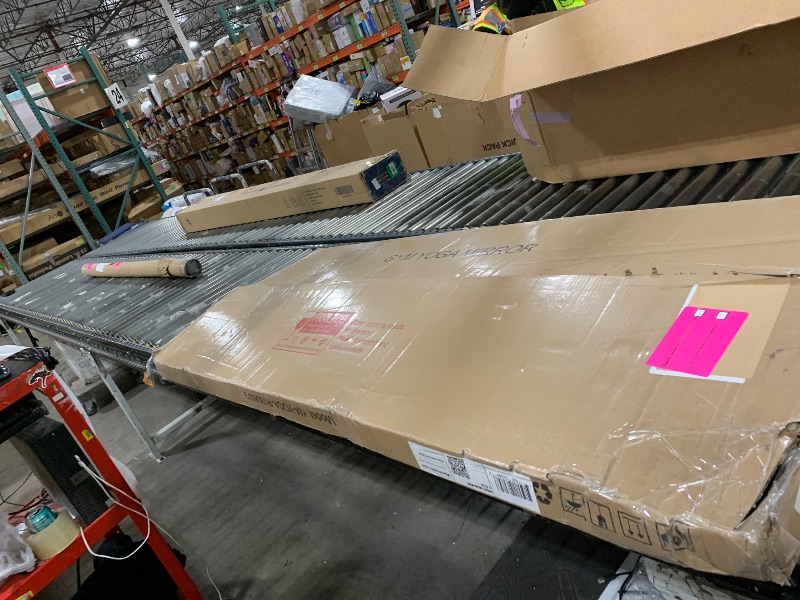 Photo 1 of Frameless Tempered Glass Gym Mirror - 63x24 2Pack Full Body Yoga Mirror for Wall Mounting Suitable for Gym, Yoga, Studio, Bedroom & Dancing Studio