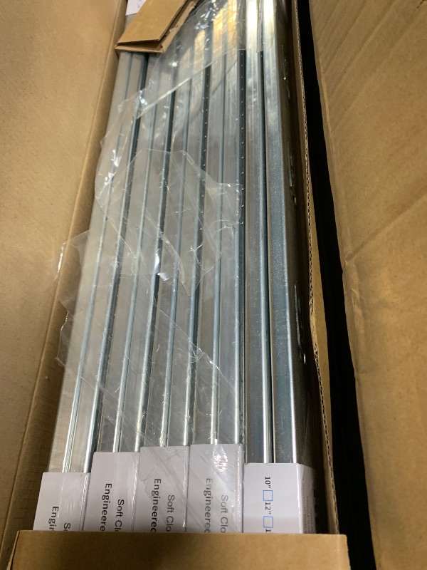 View 2 of 10 Pairs | Soft Close Drawer Slides 22 inch, HBL’ Heavy Duty Cabinet Drawer Slides Replacement - Ball Bearing Full Extension, 200 LB Capacity, Made of Cold-Rolled Steel, Rust-Resistant & Long-Lasting.