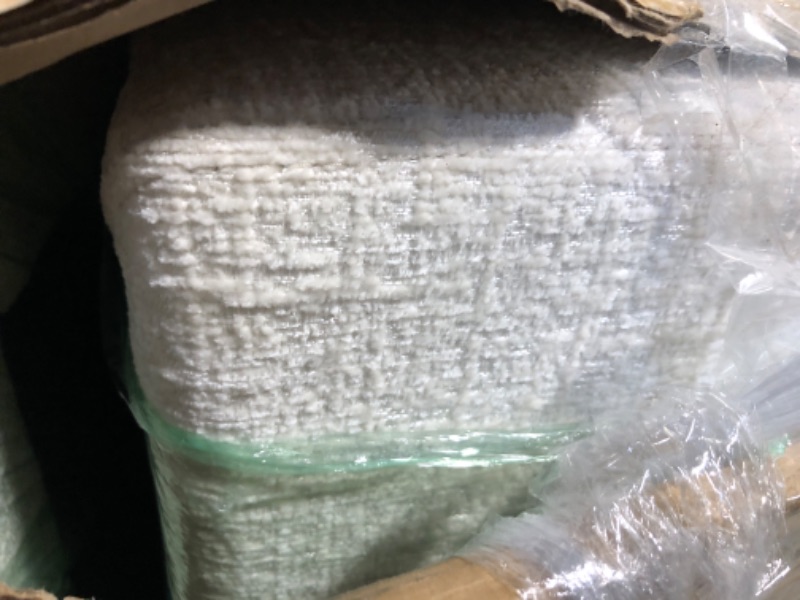 Photo 1 of **SIMILARNOT EXACT**
Karl home Sectional Sofa Modular Deep Seat Sofa Couch with Ottoman, Chenille Sofa Sleeper Comfy Upholstered Furniture for Living Room, Apartment, Studio, Office, (3-Seat & 1-Ottoman, Light Gray)