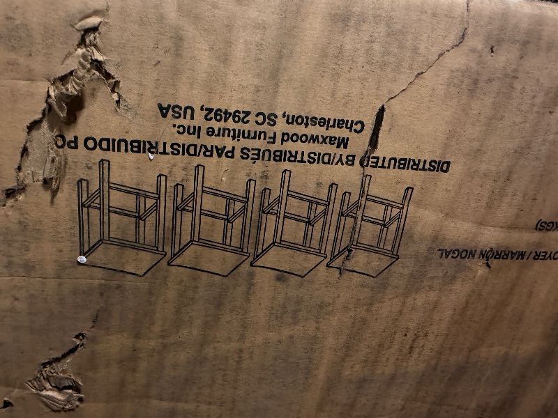 Photo 1 of ****REFERENCE PICTURE****Grain & Grove Smith Collection Set of 4 Solid Wood Counter Height Bar Stools, 24-Inch Saddle Seat Backless Stools, Ideal for Kitchen Island, Dining, or Home Bar Seating, Pecan