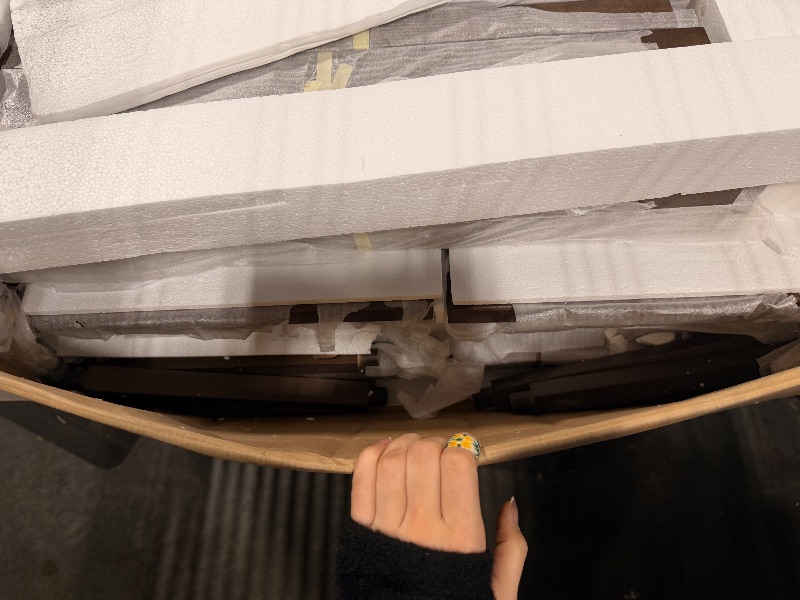 Photo 1 of ****REFERENCE PICTURE****Grain & Grove Smith Collection Set of 4 Solid Wood Counter Height Bar Stools, 24-Inch Saddle Seat Backless Stools, Ideal for Kitchen Island, Dining, or Home Bar Seating, Pecan