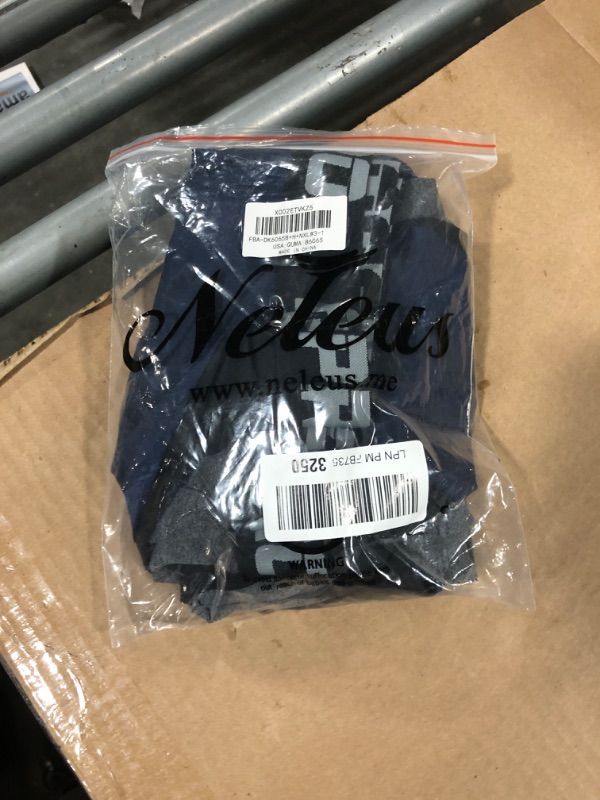 Photo 1 of **MISSING ONE**
NELEUS 3 Pack Compression Shorts for Men Spandex Sport Shorts Running Athletic Workout Performance Baselayer Underwear,6065,Black/Grey/Navy,L,EU XL