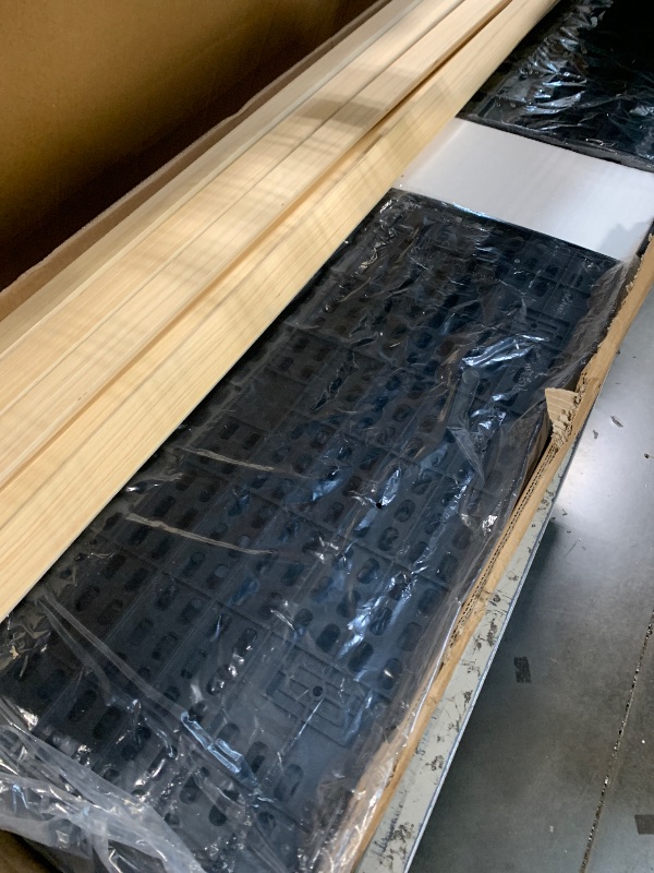 Photo 1 of **It doesn't have the replacement mops.**IDEALHOUSE Queen Size Bed Frame with 4 Storage Drawers and Adjustable Headboard, Linen Upholstered Platform Beds, Diamond Stitched Button Tufted, No Box Spring Needed, Black