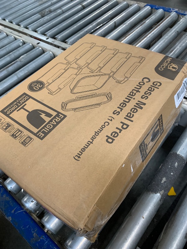 Photo 1 of [8-Pack,30 oz]Glass Meal Prep Containers,Glass Food Storage Containers,Airtight lunch Containers with Lids, Microwave, Oven, Freezer and Dishwasher