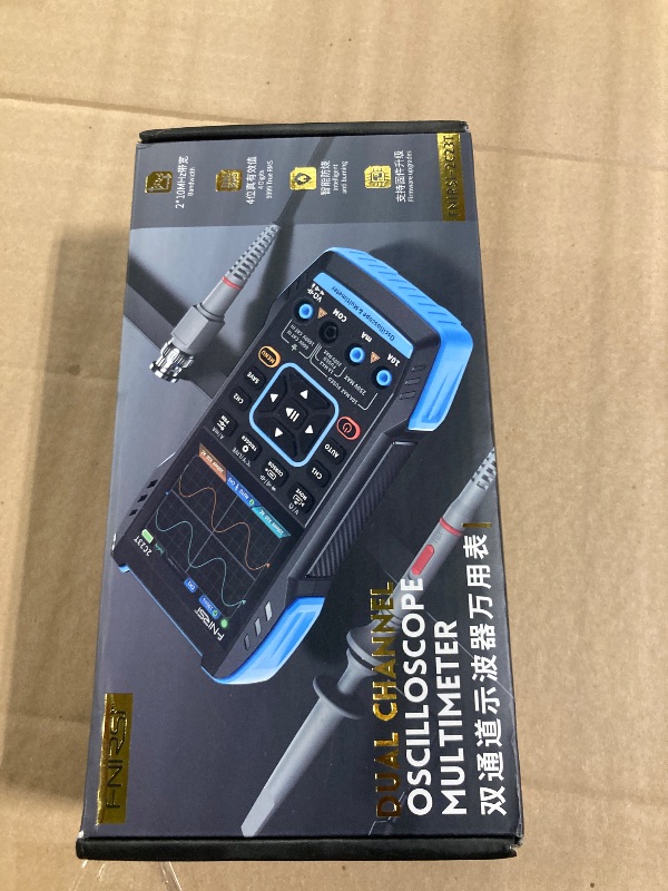 Photo 1 of ?Upgraded Model 2*P6100 Probe? FNIRSI 3 in1 Oscilloscope/Multimeter/DDS Signal Generator with 2 Channels, 10MHz Bandwidth, 50MSa/s Sampling Rate, 10000 Counts, Voltage, Current, Capacitor, Resistor
