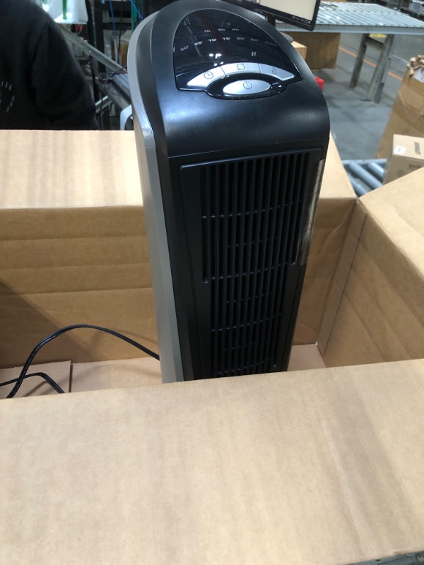 Photo 1 of **SIMULAR BUT NOT EAXCT***Lasko 12" Twist-Top™ 3-Speed Portable Tower Table Fan Widespread Oscillation for Bedroom, Office, Black, 4911
