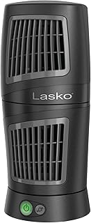 Photo 1 of **SIMULAR BUT NOT EAXCT***Lasko 12" Twist-Top™ 3-Speed Portable Tower Table Fan Widespread Oscillation for Bedroom, Office, Black, 4911
