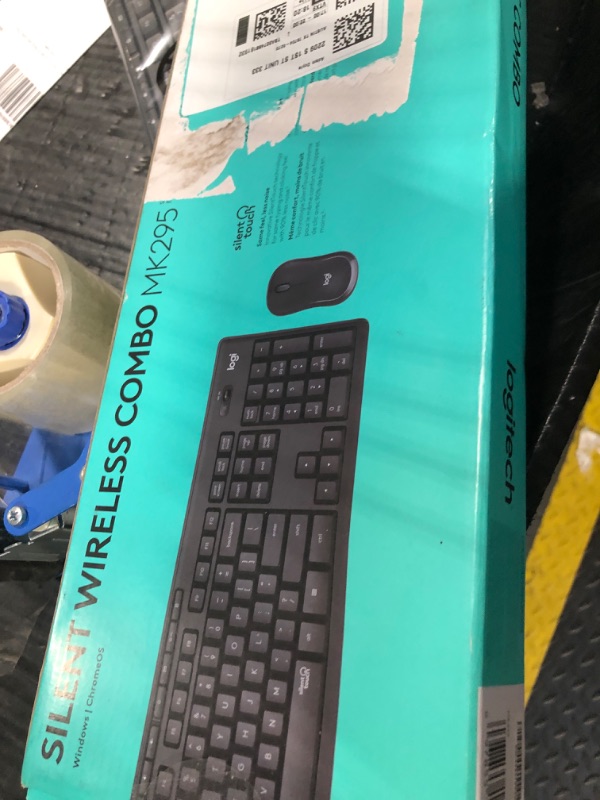 Photo 1 of ***NO MOUSE****Logitech MK295 Wireless Mouse & Keyboard Combo with SilentTouch Technology, Full Numpad, Advanced Optical Tracking, Lag-Free Wireless, 90% Less Noise - Graphite