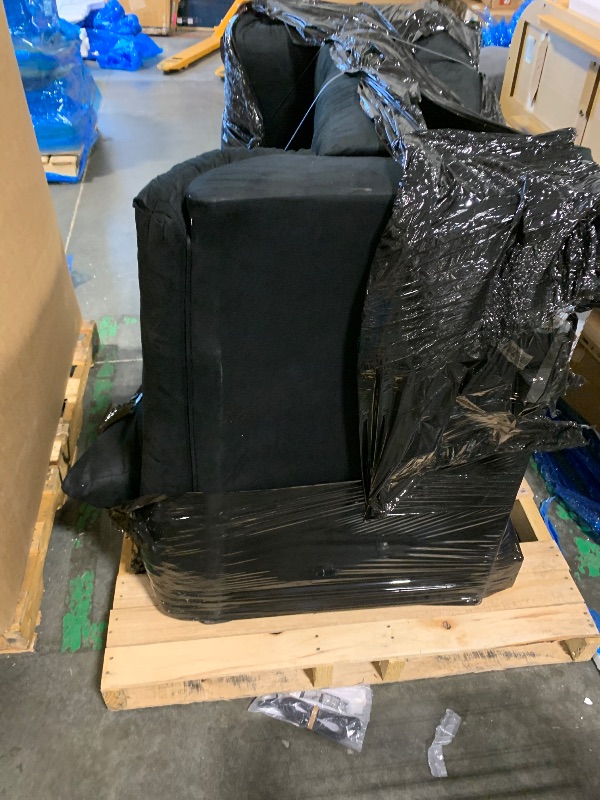 Photo 1 of ** DAMAGE CHECK PHOTO / VERY USED** Signature Design by Ashley Darcy Casual Plush Loveseat, Black